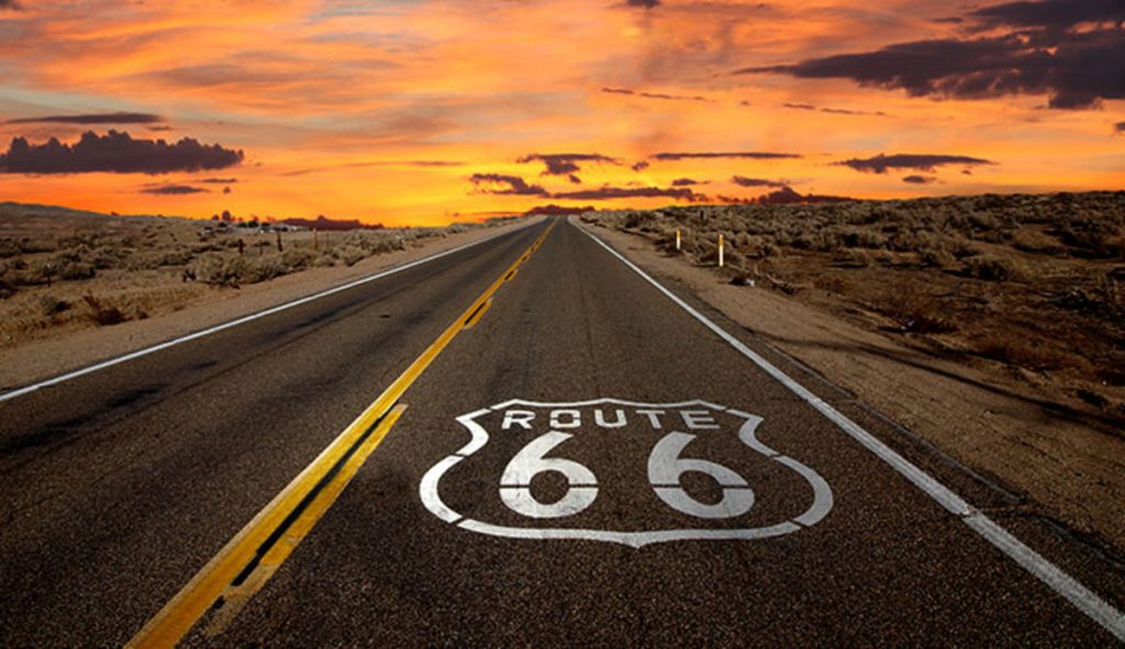 Un'immagine della nota Route 66.