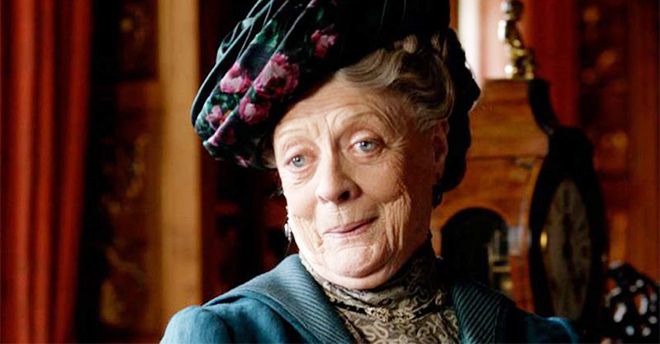 Downton Abbey - Nonna Crawley, personaggio iconico, interpretata da un'indimenticabile Maggie Smith.