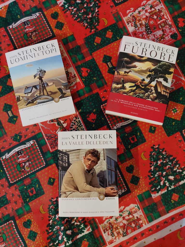 Libri del Natale 2021: Uomini e topi, Furore e La valle dell'Eden di John Steinbeck.